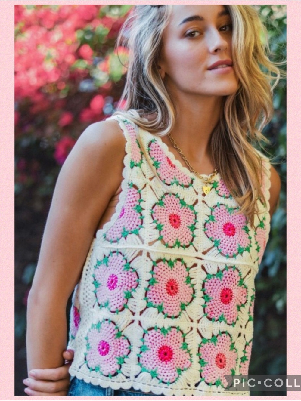 💖Daisy Crochet Knit Tank💖